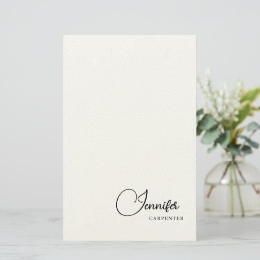 Professioneel elegant modern minimalistisch met na briefpapier (Staand voorkant)