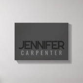 Professioneel elegant modern minimalistisch met na canvas afdruk (Voorkant)