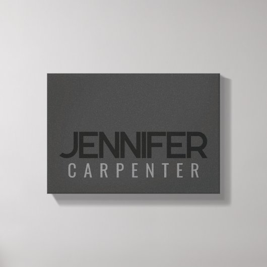 Professioneel elegant modern minimalistisch met na canvas afdruk (Voorkant)