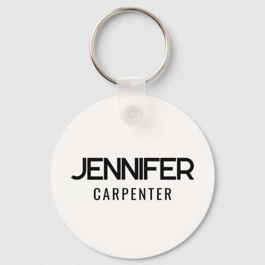 Professioneel elegant modern minimalistisch met na sleutelhanger (Voorkant)