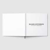 Professioneel elegant modern minimalistisch naam t gastenboek (Volledig)