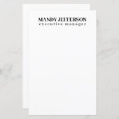 Professioneel elegant modern minimalistisch toevoe (Voorkant / Achterkant)