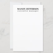 Professioneel elegant modern minimalistisch toevoe (Voorkant)