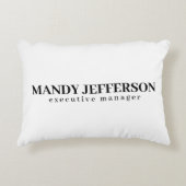 Professioneel elegant modern minimalistisch toevoe accent kussen (Voorkant)