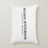 Professioneel elegant modern minimalistisch toevoe accent kussen (Voorkant(Verticaal))