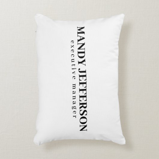 Professioneel elegant modern minimalistisch toevoe accent kussen (Voorkant(Verticaal))