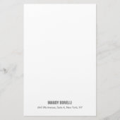 Professioneel elegant modern minimalistisch toevoe briefpapier (Voorkant)