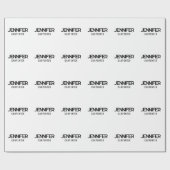 Professioneel elegant modern minimalistisch toevoe cadeaupapier (Vlak)