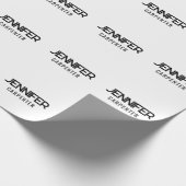 Professioneel elegant modern minimalistisch toevoe cadeaupapier (Hoek)