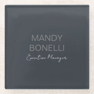 Professioneel elegant modern minimalistisch toevoe glazen onderzetter