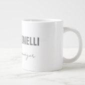 Professioneel elegant modern minimalistisch toevoe grote koffiekop (Rechts)