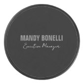 Professioneel elegant modern minimalistisch toevoe hockey puck (Voorkant)