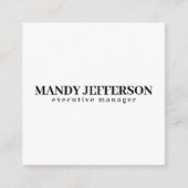 Professioneel elegant modern minimalistisch toevoe informatiekaartje (Voorkant)