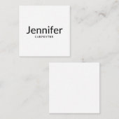 Professioneel elegant modern minimalistisch toevoe informatiekaartje (Voorkant / Achterkant)