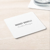 Professioneel elegant modern minimalistisch toevoe kartonnen onderzetters (Schuin)