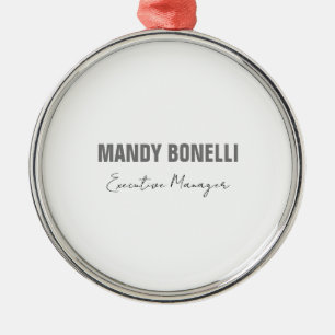 Professioneel elegant modern minimalistisch toevoe metalen ornament