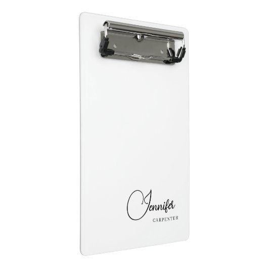 Professioneel elegant modern minimalistisch toevoe mini klembord (Schuin)