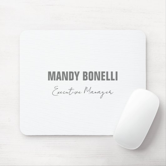 Professioneel elegant modern minimalistisch toevoe muismat (Met muis)