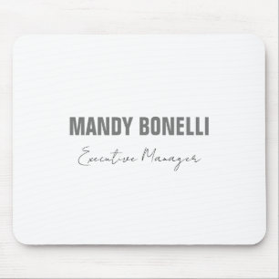 Professioneel elegant modern minimalistisch toevoe muismat