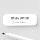 Professioneel elegant modern minimalistisch toevoe naamplaatje (In situ)