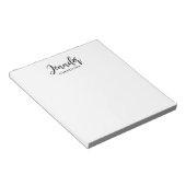 Professioneel elegant modern minimalistisch toevoe notitieblok (Schuin)