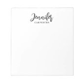 Professioneel elegant modern minimalistisch toevoe notitieblok (Voorkant)