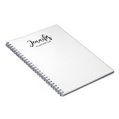 Professioneel elegant modern minimalistisch toevoe notitieboek (Rechterzijde)