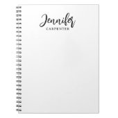 Professioneel elegant modern minimalistisch toevoe notitieboek (Voorkant)