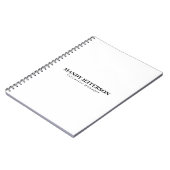 Professioneel elegant modern minimalistisch toevoe notitieboek (Linkerzijde)