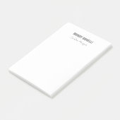 Professioneel elegant modern minimalistisch toevoe post-it® notes (Schuin)