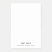 Professioneel elegant modern minimalistisch toevoe post-it® notes (Voorkant)