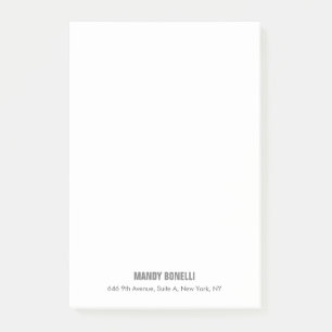 Professioneel elegant modern minimalistisch toevoe post-it® notes
