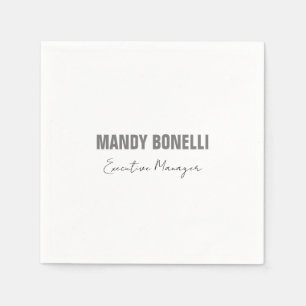 Professioneel elegant modern minimalistisch toevoe servet