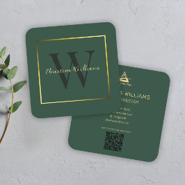 Professioneel Elegant Modern Minimalistisch Uniek Vierkante Visitekaartje