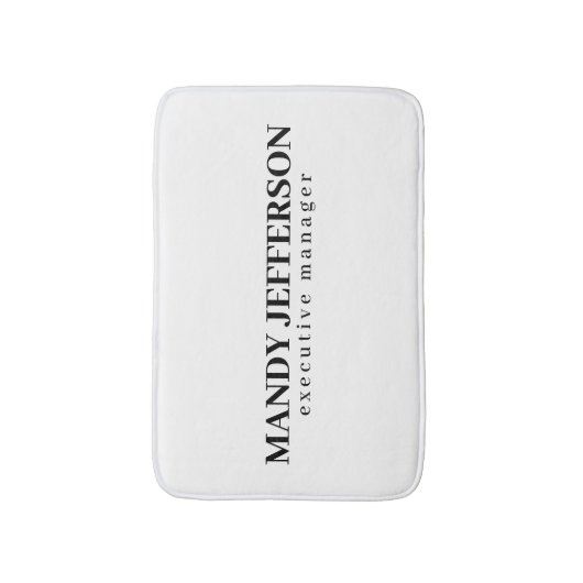 Professioneel elegant modern minimalistisch voeg n badmat (Voorkant Verticaal)