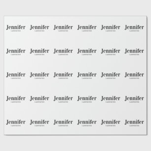 Professioneel elegant modern minimalistisch voeg n cadeaupapier