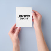 Professioneel elegant modern minimalistisch voeg n flyer (Hand)