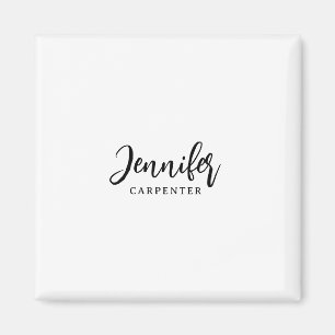 Professioneel elegant modern minimalistisch voeg n magneet