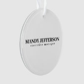 Professioneel elegant modern minimalistisch voeg n ornament (voorkant)
