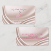 Professioneel Elegant Modern, Roze Flamingo Visitekaartje (Voorkant / Achterkant)