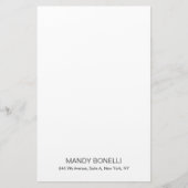 Professioneel elegant modern trendy minimalistisch briefpapier (Voorkant)