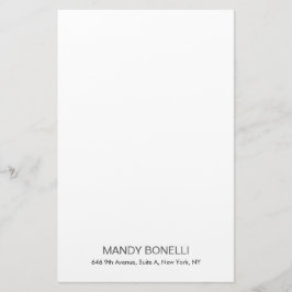 Professioneel elegant modern trendy minimalistisch briefpapier