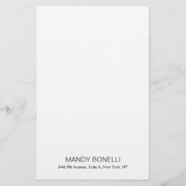 Professioneel elegant modern trendy minimalistisch briefpapier