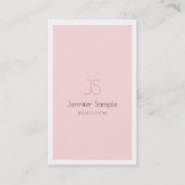 Professioneel elegant monogram design Eenvoudige p Visitekaartje (Voorkant)