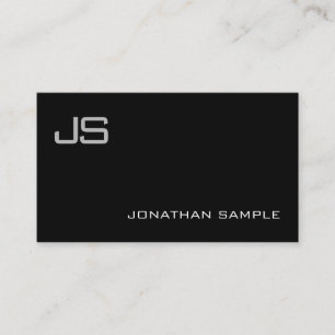 Professioneel Elegant Monogram Minimalistisch Ontw Visitekaartje