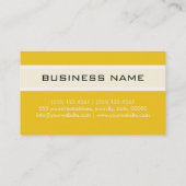 Professioneel elegant monogram Modern Deep Lemon Visitekaartje (Achterkant)