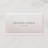 Professioneel elegant ontwerp Modern Plain Luxe Visitekaartje (Voorkant)