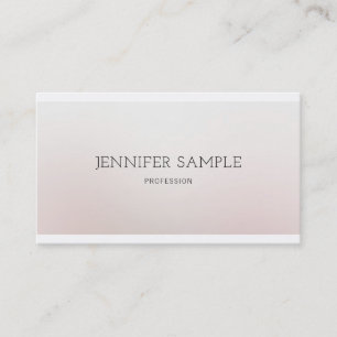 Professioneel elegant ontwerp Modern Plain Luxe Visitekaartje