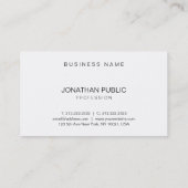 Professioneel elegant ontwerp Moderne vormgeving Visitekaartje (Achterkant)