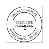 Professioneel Elegant Retouradres Zelfinktende Stempel (Design)